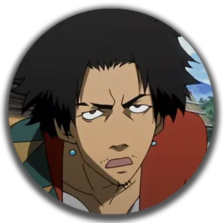 😥 Mugen Samurai Champloo Anime, Samurai, Mugen, Karakter telegram sticker