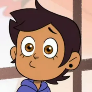 😟 Luz Noceda The Owl House cartoon, animated, character, Luz, Noceda, The Owl House, Disney, animation telegram sticker