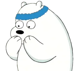 🙊 Ice Bear We Bare Bears Desenho animado, Urso, Personagem, Urso polar, We Bare Bears, Fofo telegram sticker