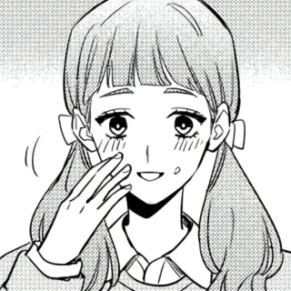 🧸 Anime Mädchen, Manga, Cartoon, Illustration, Charakter telegram sticker