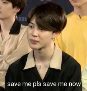 🙏 save me pls save me now meme, kpop, funny, request, help telegram sticker