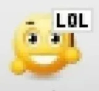 🙂 LOL emoji, lol, laugh, internet whatsapp sticker