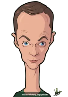 😳 Sheldon Cooper The Big Bang Theory Шелдон Купер, Теория Большого Взрыва, мультфильм, ситком, ботаник, ученый telegram sticker