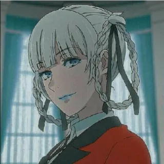 😁 Mary Saotome Kakegurui Anime, Kakegurui, Mary Saotome, Judi, Kartun telegram sticker