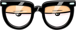 ✨ glasses, eyes, cartoon telegram sticker