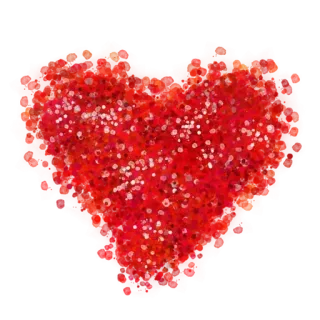 😧 cœur, amour, rouge, étincelle, paillettes, aquarelle, romantique, Saint-Valentin telegram sticker