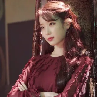 😒 IU chanteur, célébrité, kpop, actrice, coréen, portrait whatsapp sticker