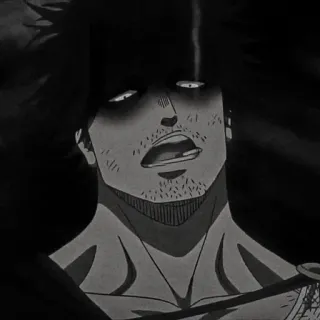 🍚 Yami Sukehiro Black Clover Аниме, Чёрный клевер, Ями, Ями Сукехиро, Капитан, Чёрные быки telegram sticker