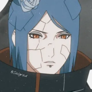 🕸️ Konan Naruto @Salgrad anime, konan, naruto, female, ninja, character telegram sticker
