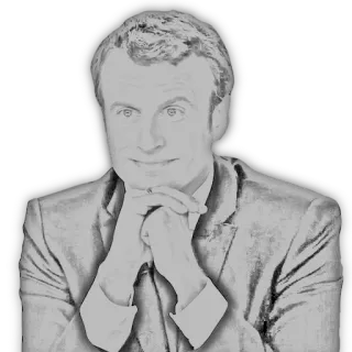 😏 Emmanuel Macron política, presidente, gobierno, Francia, político, liderazgo whatsapp sticker