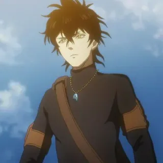 🥑 Yuno Black Clover Anime, Personagem, Magia, Mago, Fantasia telegram sticker