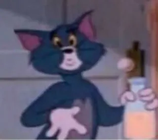 🧡 Tom Cat Tom and Jerry hoạt hình, mèo, uống, hoạt hình cổ điển, hài hước telegram sticker