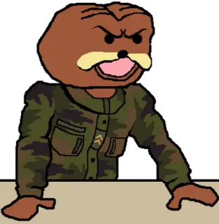 🗿 만화, 군대, 제복, 공격성, 폭력 telegram sticker