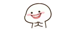 ✨ carino, cartone animato, personaggio, sticker, emoji, sorridente whatsapp sticker