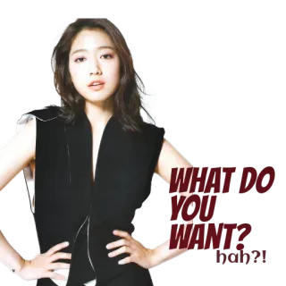 😟 WHAT DO YOU WANT? hah?! pergunta, mulher, irritada, pose, exigência telegram sticker