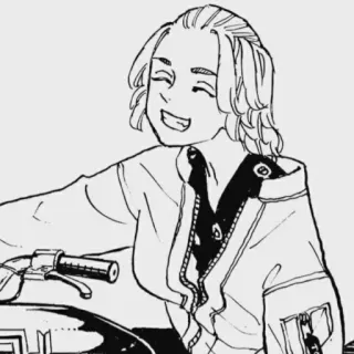 🏍 Mikey Tokyo Revengers Anime, Motocicleta, Personaje, Dibujo, Manga, Tokyo Revengers telegram sticker