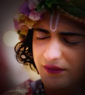 😔 Krishna Hinduism, Krishna, Indian culture, religion, god, spirituality telegram sticker
