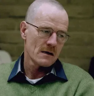 🌓 Walter White Breaking Bad serious, teacher, chemistry, meth, cook, breaking bad telegram sticker