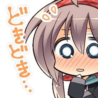 ⚪️ ドキドキ อนิเมะ, มังงะ, น่ารัก, ผู้หญิง, ตื่นเต้น, ประหม่า telegram sticker