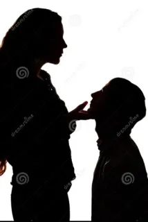 😌 Silhouet, Stel, Relatie, Liefde, Tederheid telegram sticker