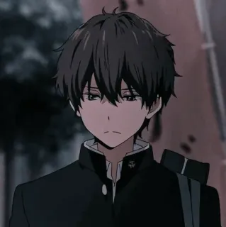 🩸 Anime, Anak laki-laki, Karakter, Seragam sekolah telegram sticker