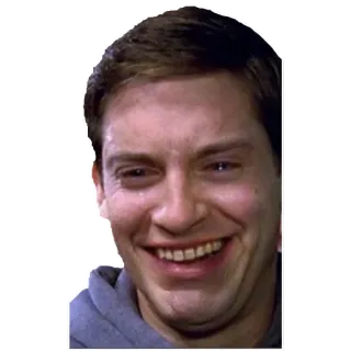 😂 Peter Parker Spider-Man Mème, Spiderman, Tobey Maguire, Visage, Drôle, Rire, Film telegram sticker