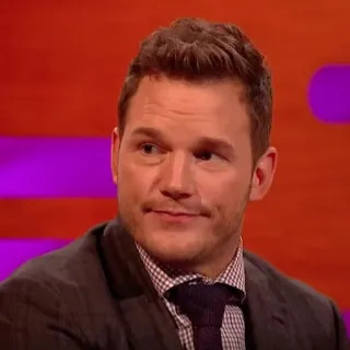 🐁 Chris Pratt selebriti, aktor, potret, pria telegram sticker