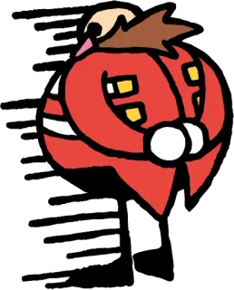 😟 Dr. Eggman cartoon, eggman, sonic, video game telegram sticker