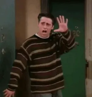 👋 Joey Tribbiani Friends Joey, Przyjaciele, Serial TV, Lata 90, Komedia, Meme telegram sticker