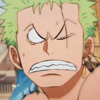 🌽 Zoro One Piece anime, swordsman, one piece, zoro, pirate, fighter telegram sticker
