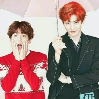 💕 hommes, K-pop, portrait, parapluie, asiatique, coréen telegram sticker