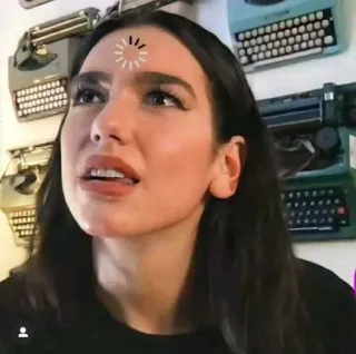 😵‍💫 Dua Lipa певец, знаменитость, женщина, портрет telegram sticker