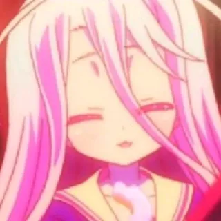 😊 Shiro No Game No Life Anime, Shiro, No Game No Life, Manga, Dễ thương, Nhân vật whatsapp sticker