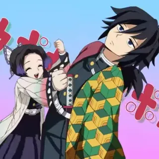 🧬 Giyu Tomioka Demon Slayer Anime, Demon Slayer, Giyu Tomioka, Shinobu Kocho telegram sticker