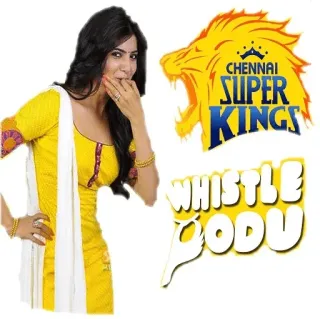 👌 CHENNAI
SUPER
KINGS
WHISTLE
PODU Chennai Super Kings, CSK, Indian Premier League, IPL, Cricket Team, Sport, Löwe, Samantha Ruth Prabhu whatsapp sticker