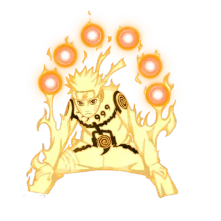 😶 Naruto Anime, Naruto, Manga, Ekor Sembilan, Sage Mode, Kartun telegram sticker