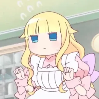 ☁️ Anime, Lindo, Personaje, Rubio, Ilustración, Kawaii, Manga whatsapp sticker