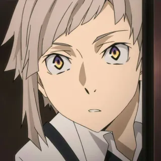 🍨 Atsushi Nakajima Bungou Stray Dogs Anime, Bungou Stray Dogs, Atsushi Nakajima, Karakter, Manga telegram sticker