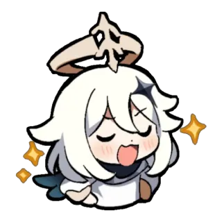 😌 Paimon Genshin Impact paimon, genshin impact, anime, game, chibi, cute telegram sticker