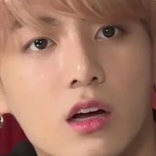 😳 Jungkook kpop, music, singer, person, face, male telegram sticker