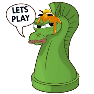 🏇 LETS PLAY หมากรุก, ม้า, มีม, เล่นเกม, เกม, เกมกระดาน telegram sticker