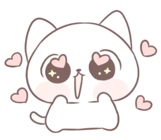 🐱 猫, 爱, 心, 可爱, 卡哇伊, 萌 telegram sticker