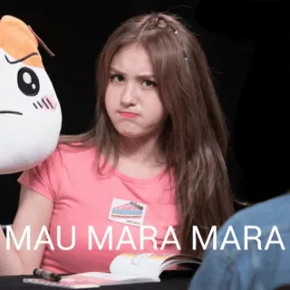 😠 MAU MARA MARA femme, humeur, portrait, indonésien, visage, expression telegram sticker