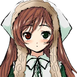 😯 anime, cô gái, hoạt hình, manga, nhân vật telegram sticker