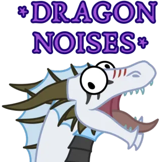 🐲 DRAGON NOISES naga, fantasi, hewan, suara, meme, lucu telegram sticker