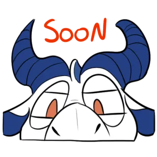 👀 Soon 动物, 公牛, 母牛, 很快 telegram sticker
