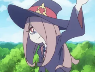 👋 Sucy Manbavaran Little Witch Academia Anime, Strega, Sucy, LWA, Magia, Cartone animato telegram sticker