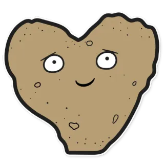 ❤ heart, cartoon, character, cute, kawaii telegram sticker