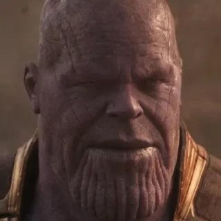 💜 Thanos Thanos, Marvel, supervillain, comics, villain telegram sticker