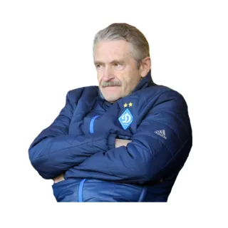 😤 man, portrait, blue jacket, Dinamo Kiev, football, soccer telegram sticker